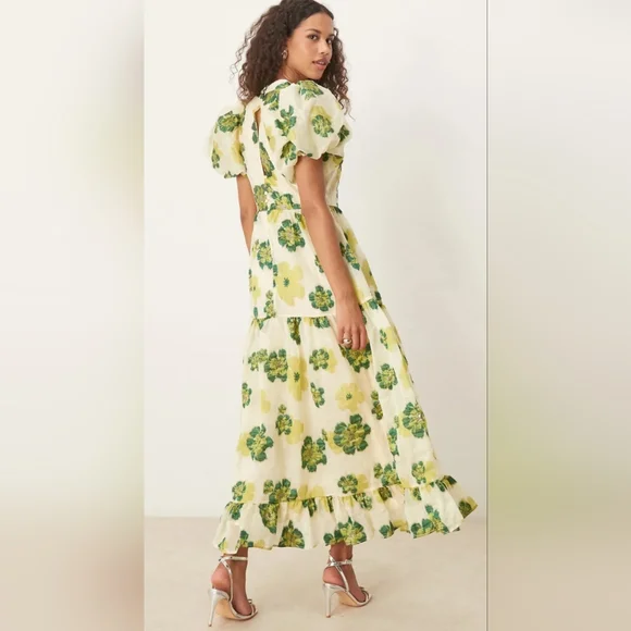 新作 英国発 Sister Jane限定 DREAM Oriole Jacquard Maxi Dress DREAM Oriole Jacquard Maxi Dress – Sister Jane